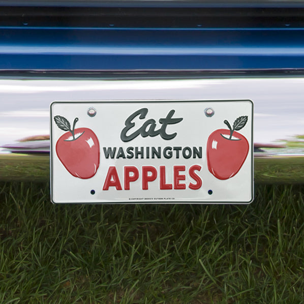 Eat Washington Apples License Plate
