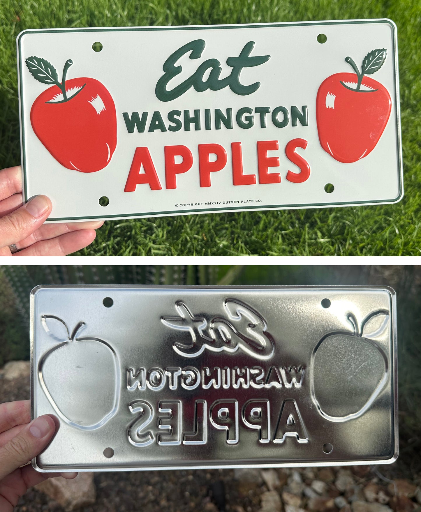 Eat Washington Apples License Plate
