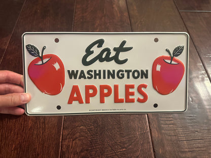 Eat Washington Apples License Plate