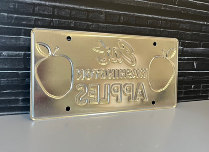 Eat Washington Apples License Plate
