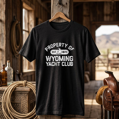 Wyoming Yacht Club - 1915 Ramsay Bucking Horse Inset (Black/White)