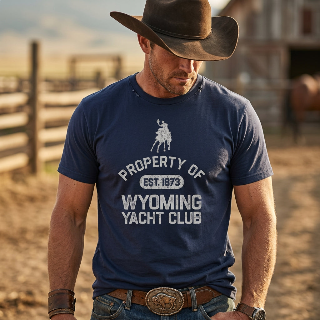 Wyoming Yacht Club - 1915 Ramsay Bucking Horse Edition (Navy/White)