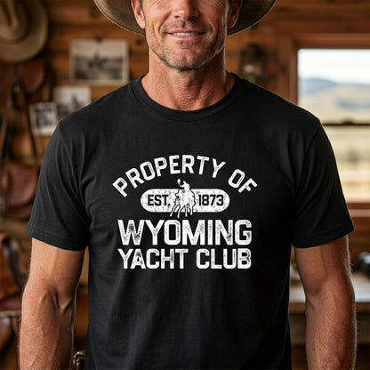 Wyoming Yacht Club - 1915 Ramsay Bucking Horse Inset (Black/White)